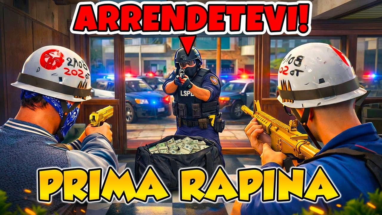 😂 FELISIO TEKTEK e CICCIO PRIMA RAPINA SU GTA5 RP !😱