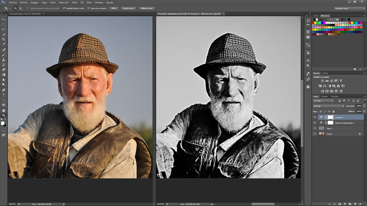 Crear fotografías en blanco y negro de alto contraste con Photoshop CC