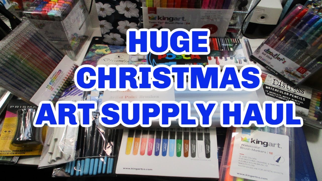 ART SUPPLIES HAUL  WHAT I GOT FOR CHRISTMAS