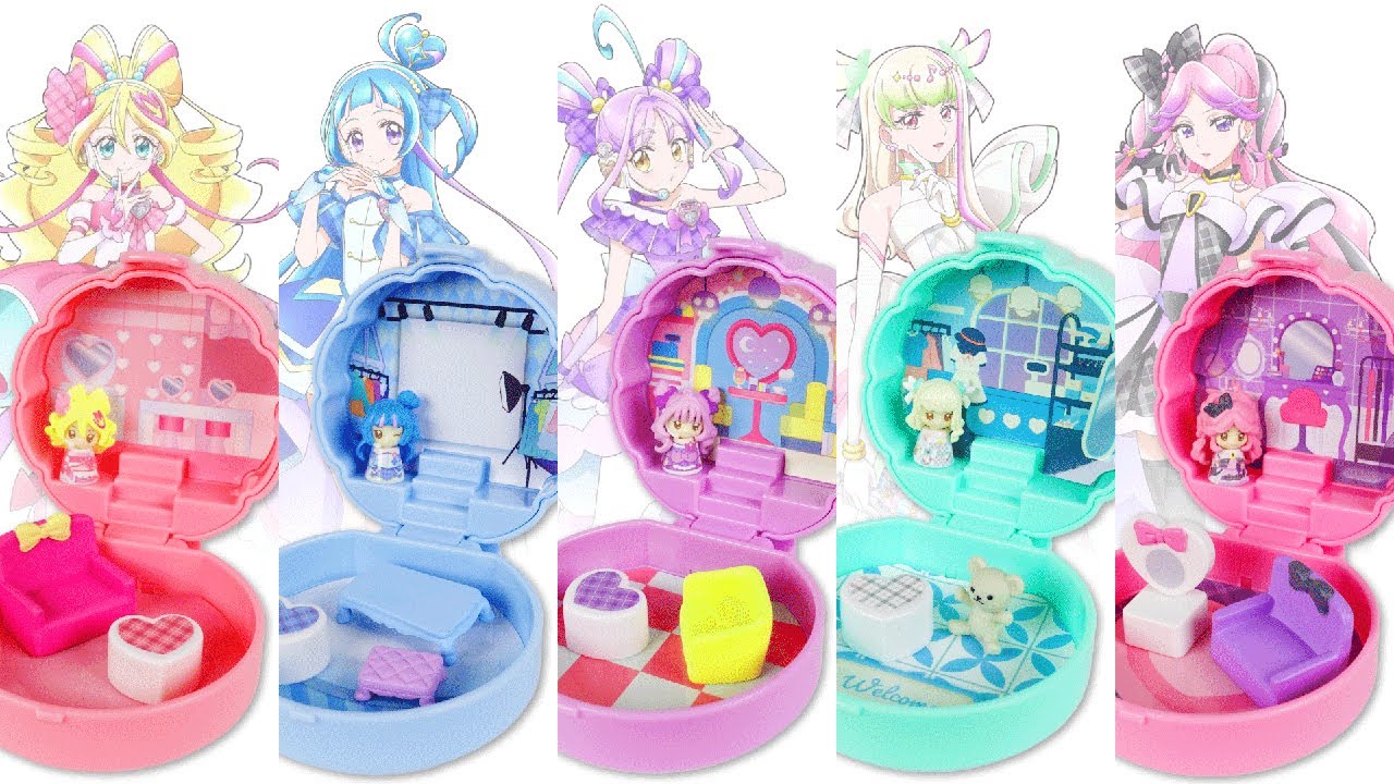【キミとアイドルプリキュア】のガシャポン❤️あの大人気シリーズがついにキミプリでも🎀🎤コンパクトハウスコレクション