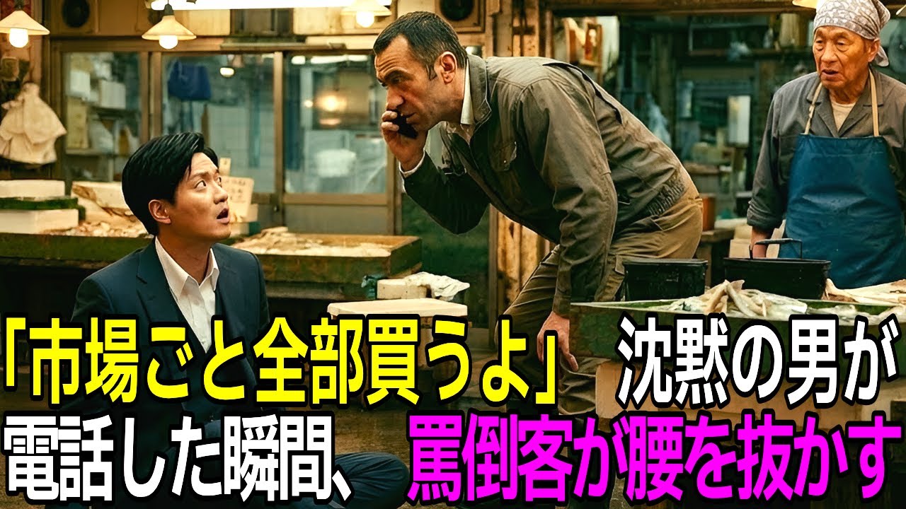 立ち退き危機の寿司屋店主に ゴミ と罵倒した客 → 隣の外国人に無料で振る舞ったら、市場ごと買収した正体は？【感動・スカッと】