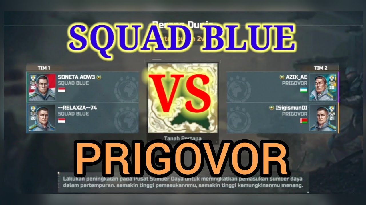 SQUAD BLUE VS PRIGOVOR