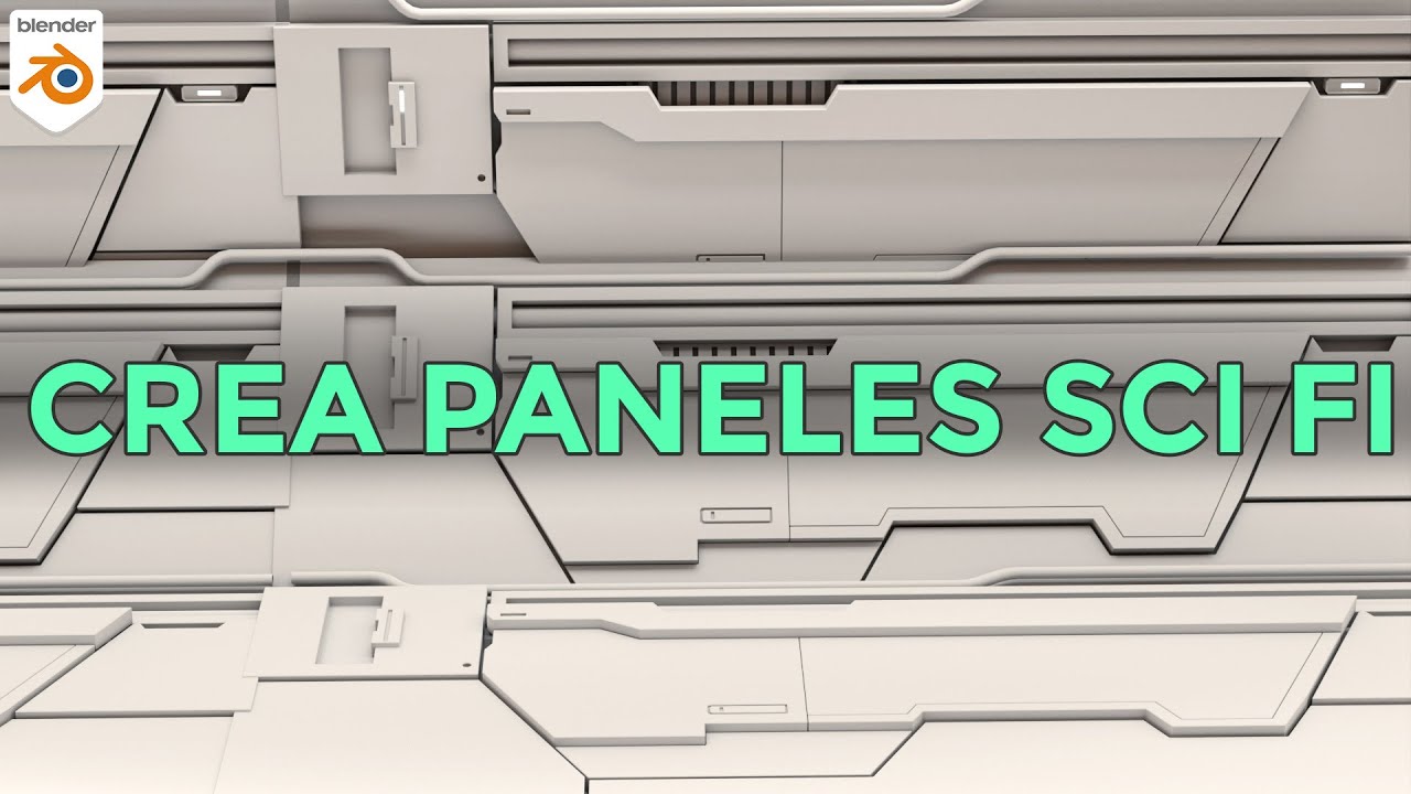 Como Crear Paneles y Estructuras Sci-Fi en blender FACIL