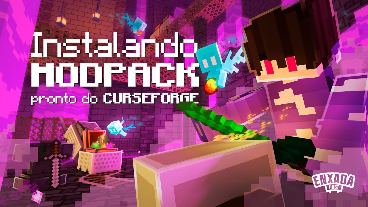 Como Instalar o Modpack PRONTO da CurseForge? - Tutorial EnxadaHost