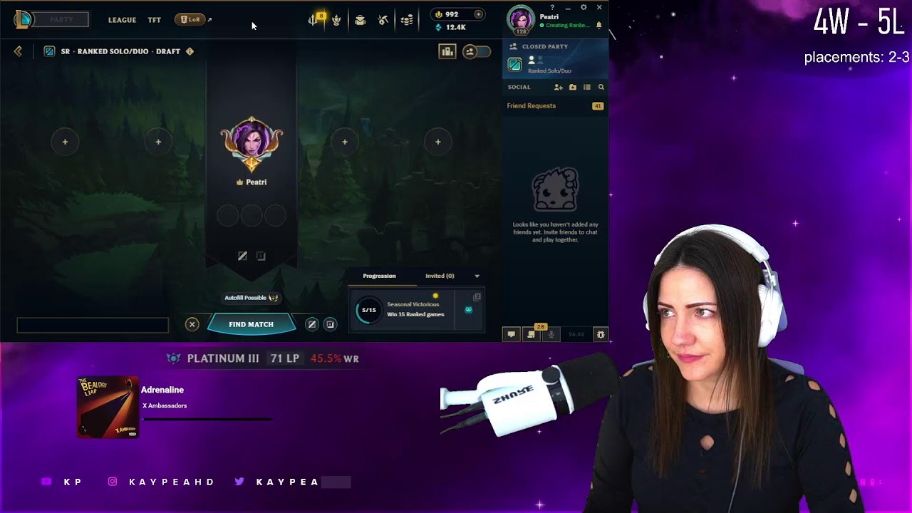 ✨ KayPea - ✨PLACEMENTS + SoloQ Vibing - Mid Mage Main