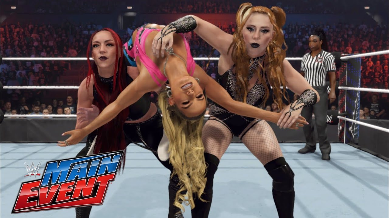 WWE 2K24 MAIN EVENT MAXXINE DUPRI & IVY NILE VS THE UNHOLY UNION