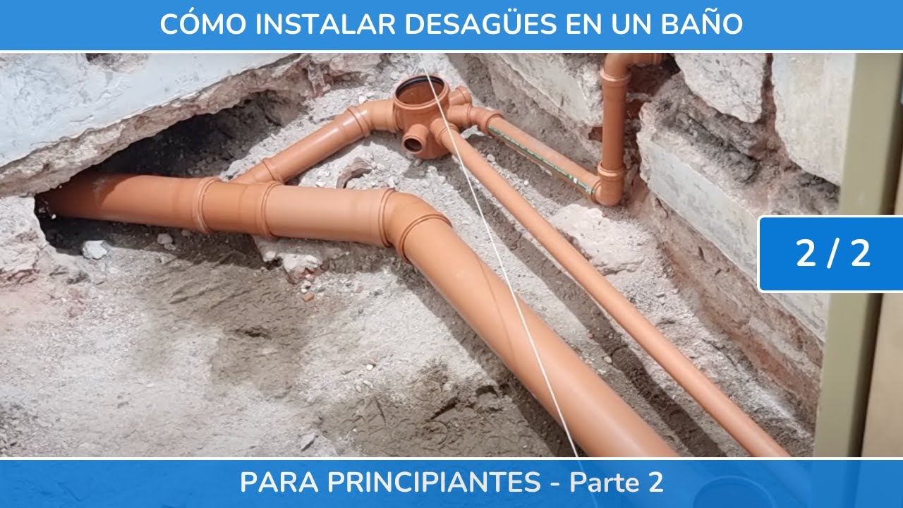 Como instalar desagues en un baño DESDE CERO - Parte 2