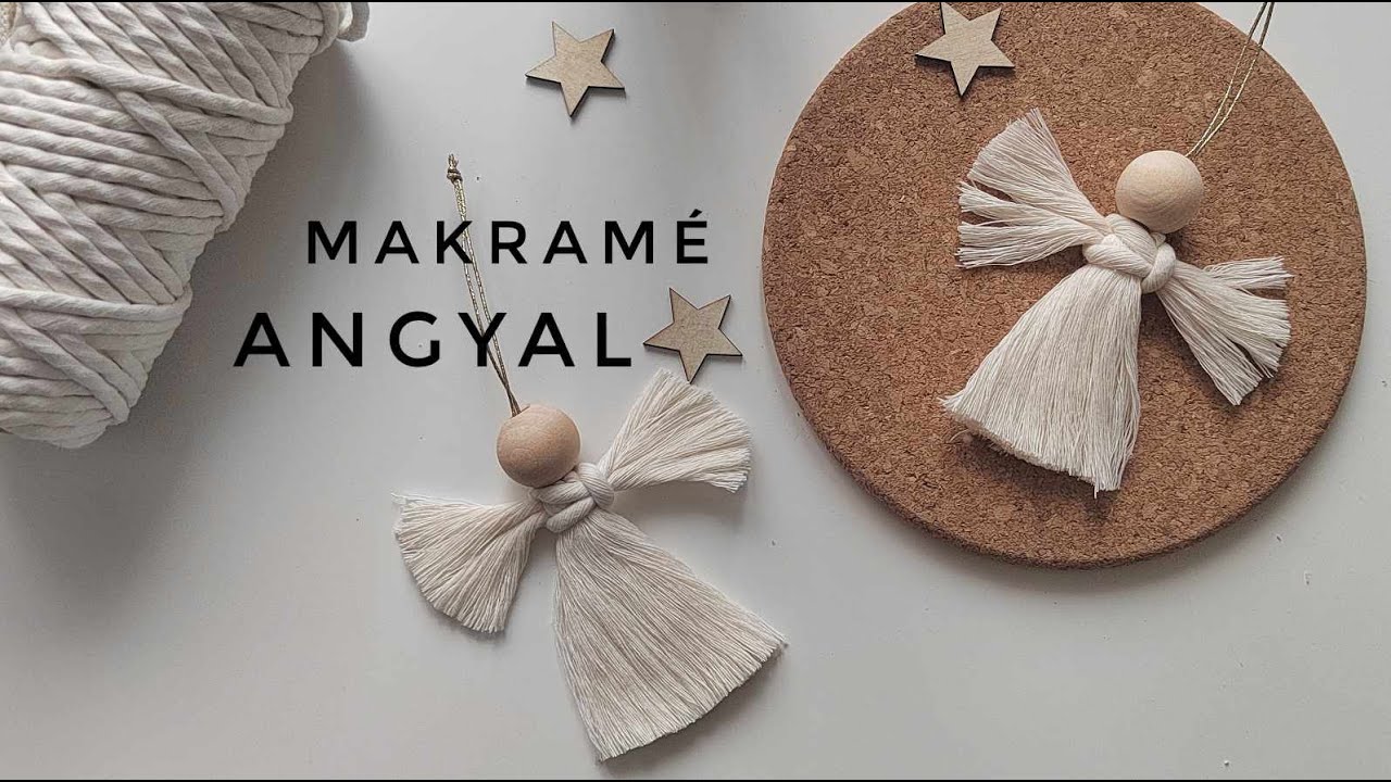Hogyan készíts makramé mini karácsonyi angyalt? | Lépésről lépésre útmutató