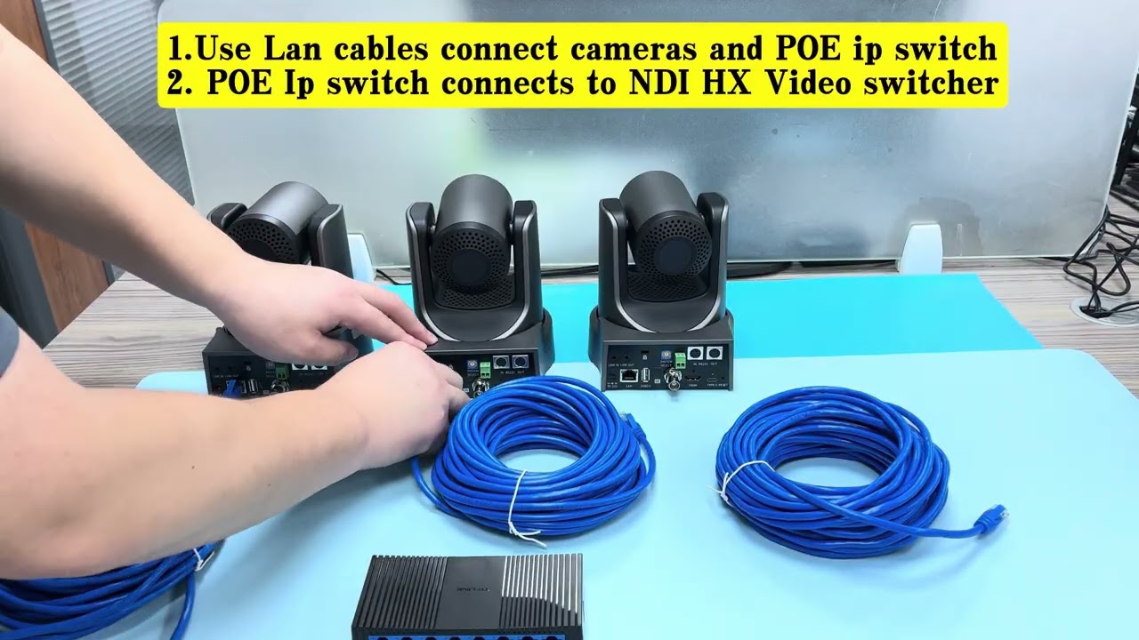 POE NDI HX ptz cameras live stream bundle