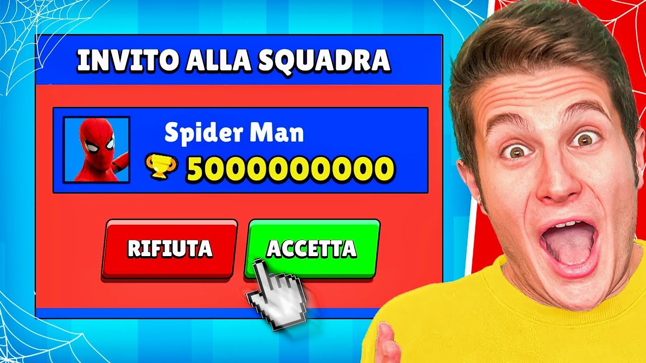 RICEVO L'INVITO DA *SPIDERMAN* SU BRAWL STARS!!