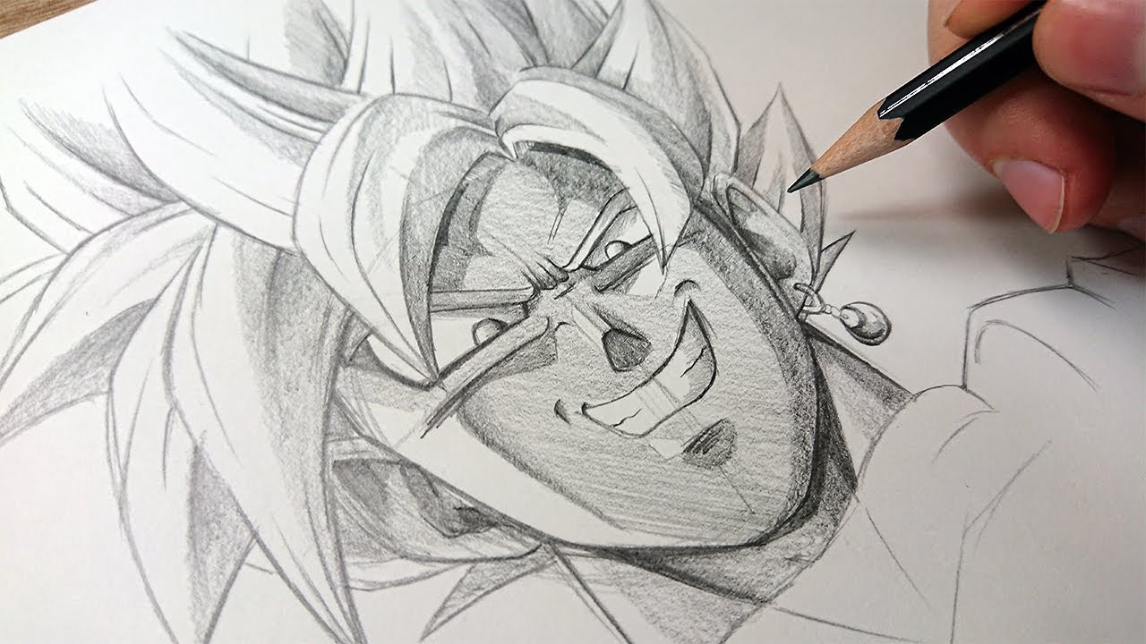 ASMR | Pencil Drawing + LIVE Tutorial | Goku Black Rose - 2 Videos in 1