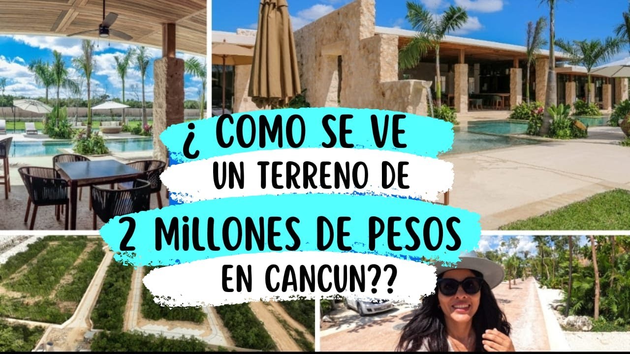 🤩Terrenos y Lotes en Cancun LOSANTOS desde $2millones de pesos 2024 #invertirencancun #casaencancun