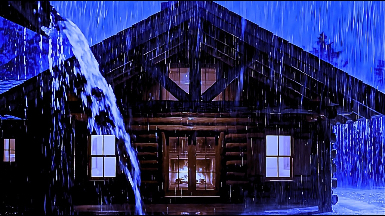 Heavy Rain and Thunder Sounds for Sleeping - Natural Deep Sleep Inducing | Noise Rain for Sleep