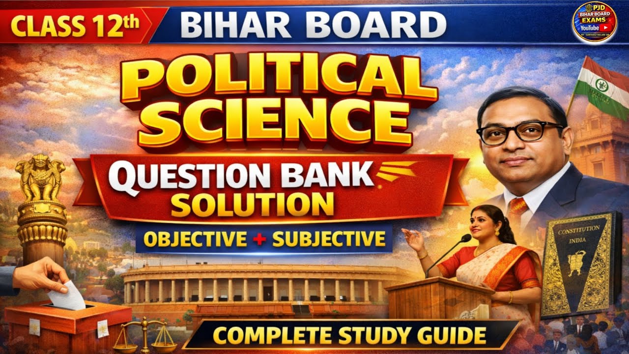 Political Science Class 12 Question Bank 2026 | 12th Political Science Important Objective Questions