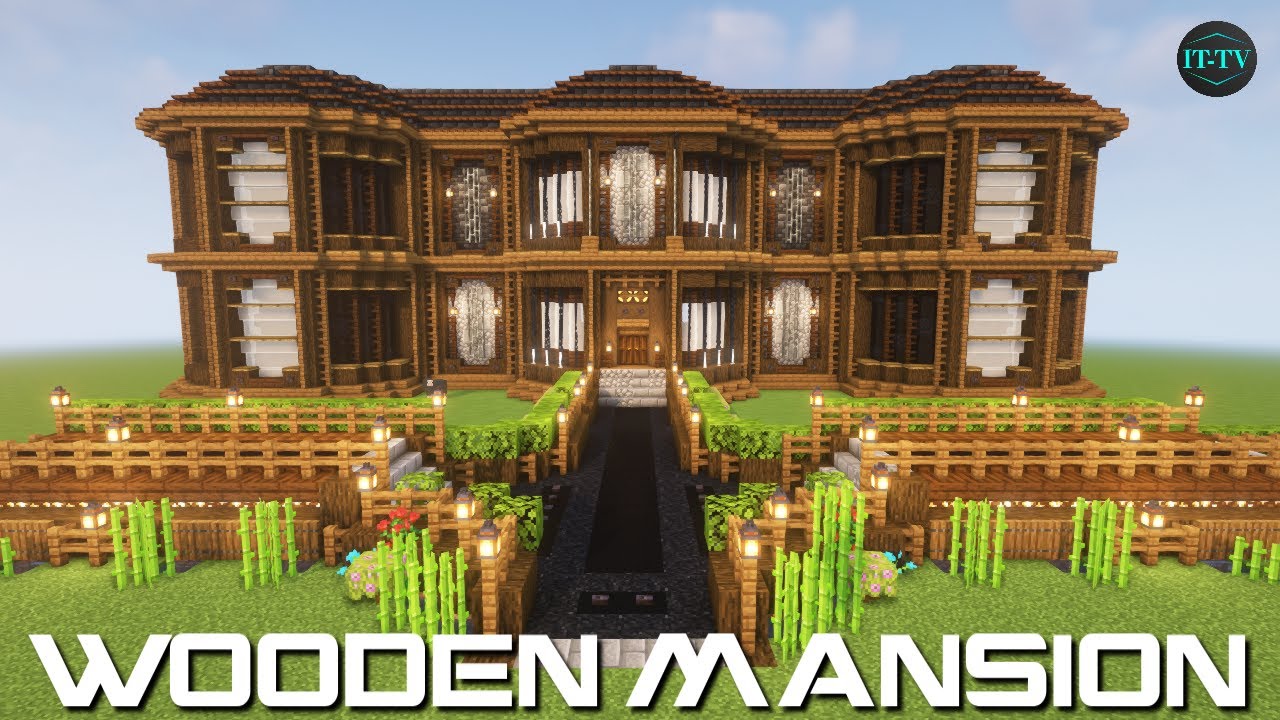 Building A MEDIEVAL WOODEN MANSION In Minecraft From SCRATCH #2