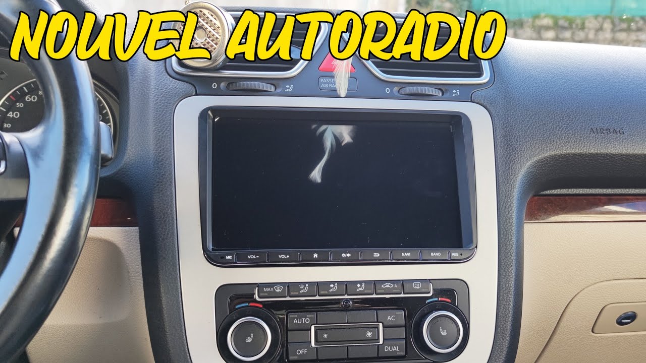J'installe un AUTORADIO ANDROID CARPLAY avec une CAMERA DE RECUL sur la VW EOS.