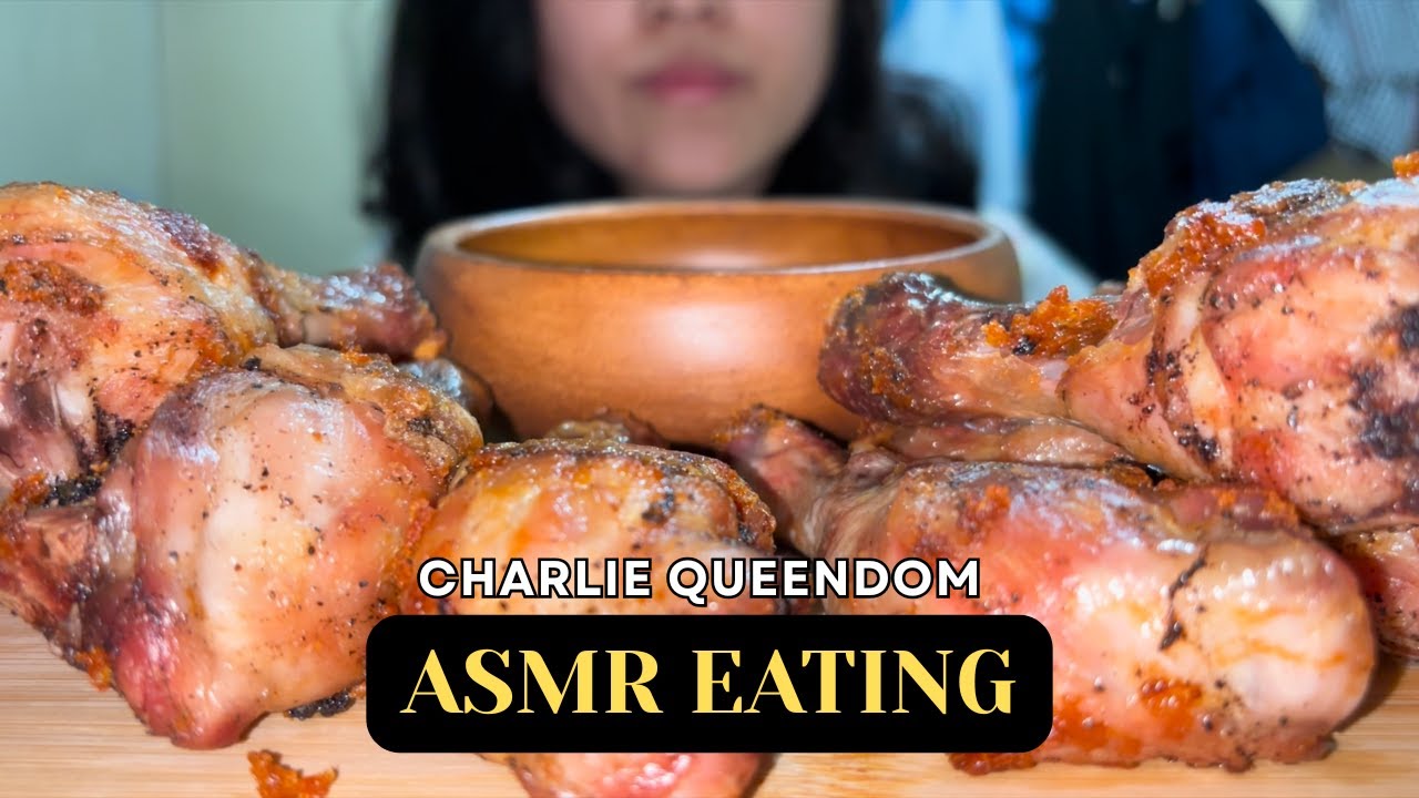 ASMR Eating: Home Cooked Chicken & Cheesy Jalapeño Dip #FoodASMR #EatingASMR