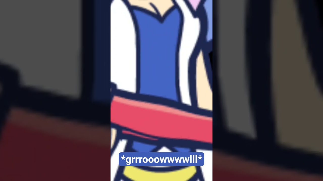 A closeup of Rulue's stomach growling