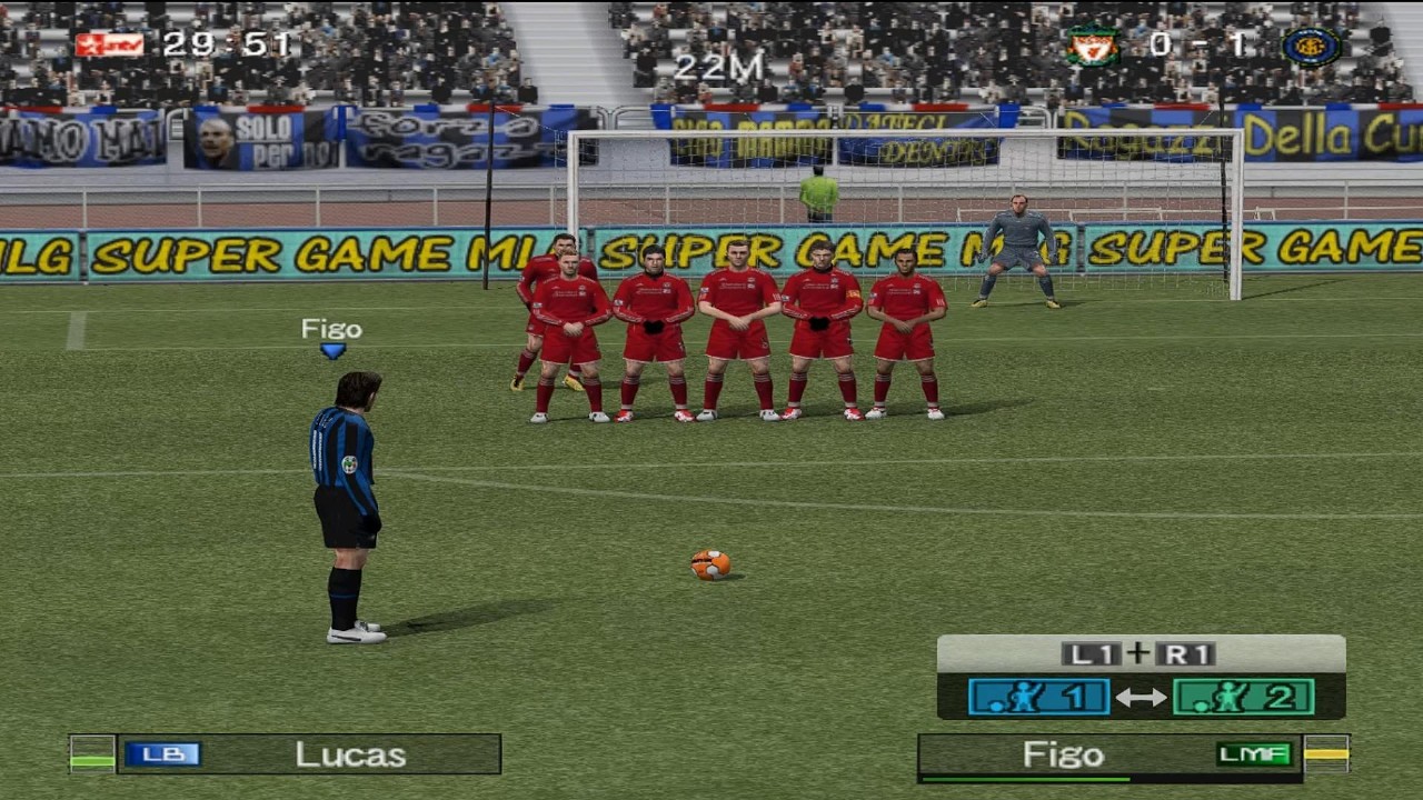 Winning eleven 10 INTERMILAN vs LIVERPOOL Gameplay 4J 60Fps HD - Ps2
