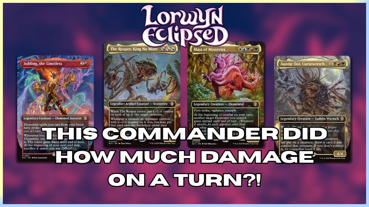 You Won't Believe How Much Damage THIS Commander Did! | Lorwyn Eclipsed Blind Commander Battle |