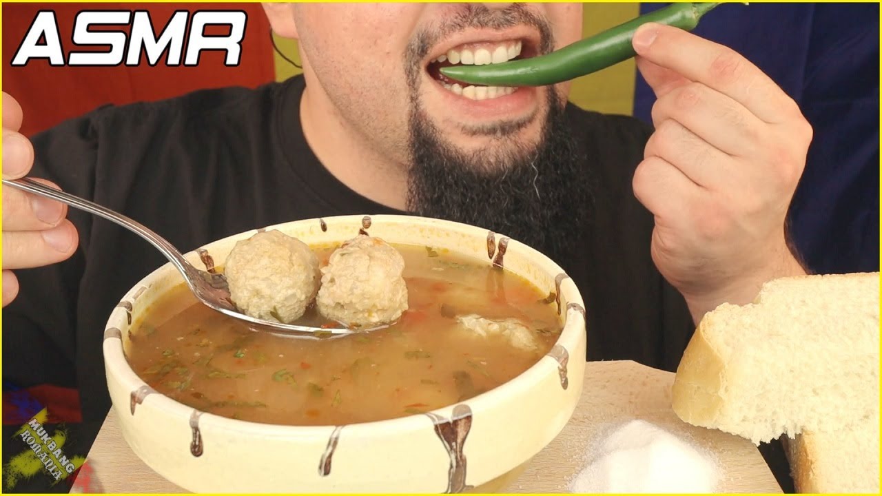 [ASMR] Ciorba De Perisoare (fara vorbe) MUKBANG 🇷🇴