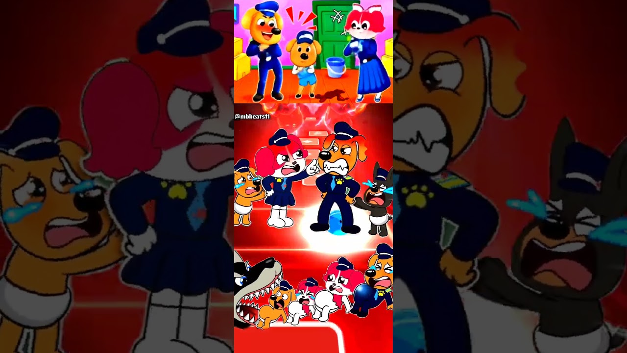 Sheriff Labrador 🆚Police Officer 🆚 Sheriff Papillon 🆚 Sheriff Labrador 🎶 Tiles Hop EDM Rush