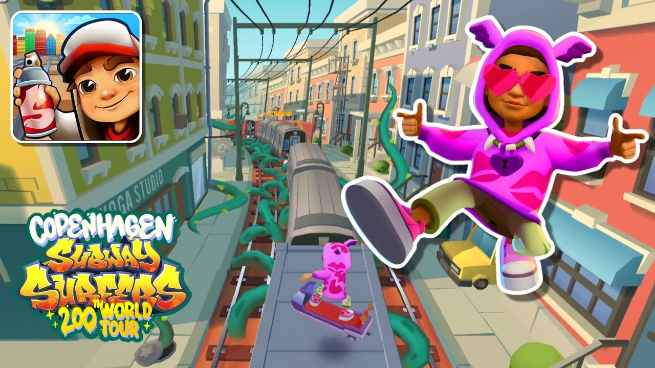 Unlocked Kaleo Kiss Kiss Outfit - Subway Surfers Copenhagen 2025 - Plant Invasion
