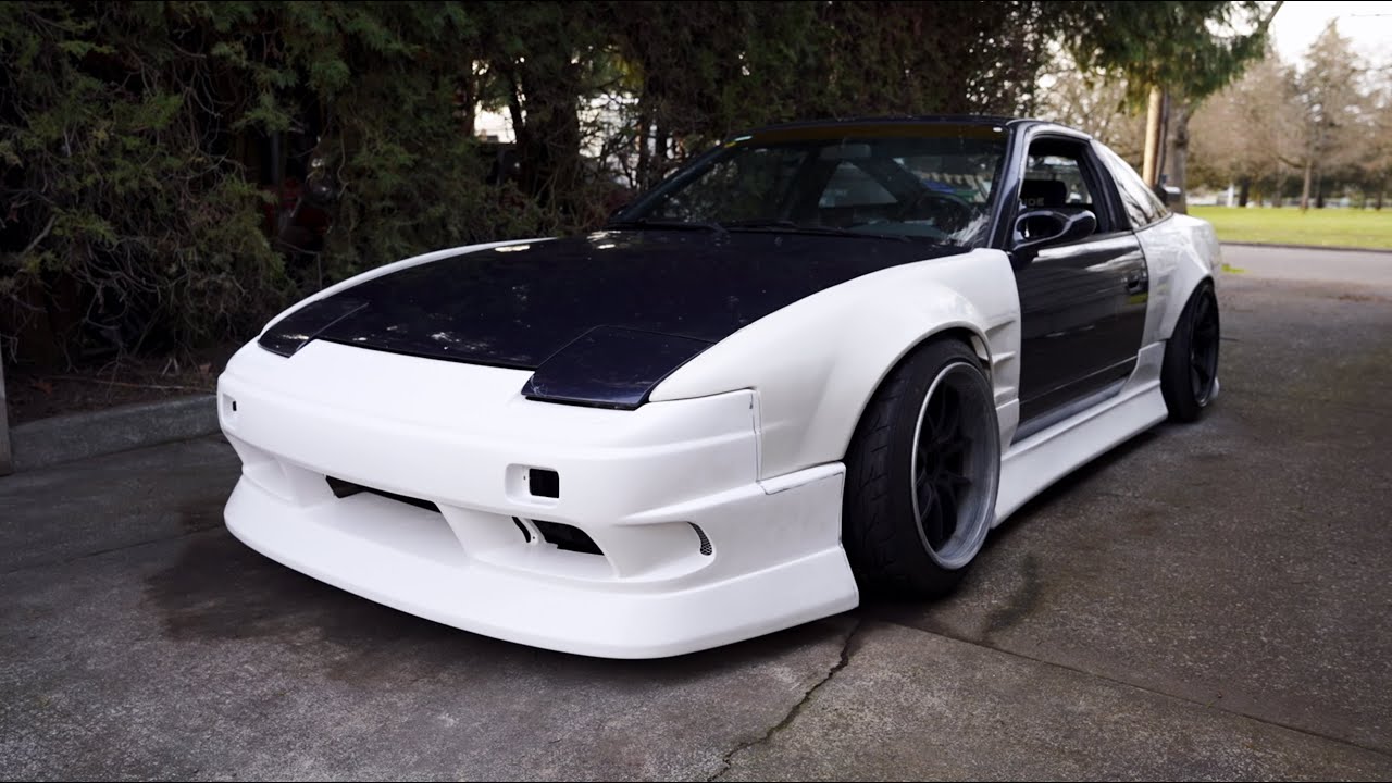 Test fitting NEW BN Sports 180sx Type 2 body kit! - SHOP CAR - EP 5