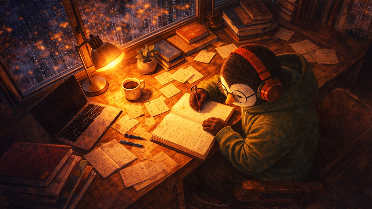 Rainy Library Violin LoFi 🌧 | Deep Work Study Session