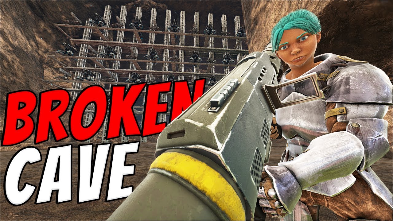 How I RAIDED The MOST BROKEN Cave In ARK