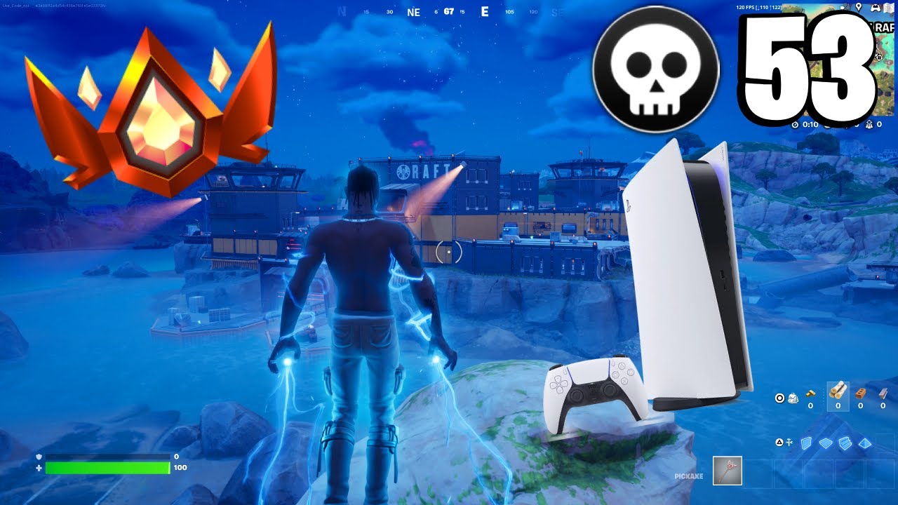 High Kill Fortnite Duo Ranked Champion Chapter 5 Season 4 PS5 Gameplay (4K 120FPS)