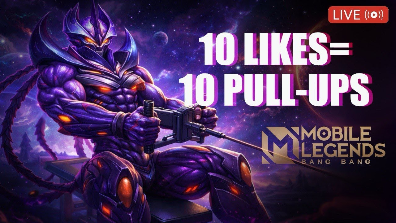 🔥💀10 подтягиваний за каждые 10 лайков 💪🏻РОЗЫГРЫШИ в ТГ канале🔥 - Mobile legends w/