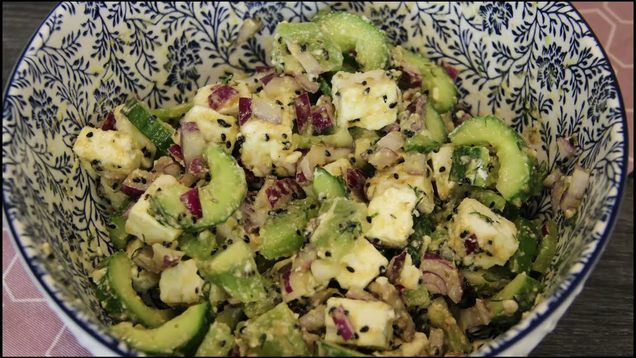 Homemade Kiwi & Feta Salad, Easy Recipe