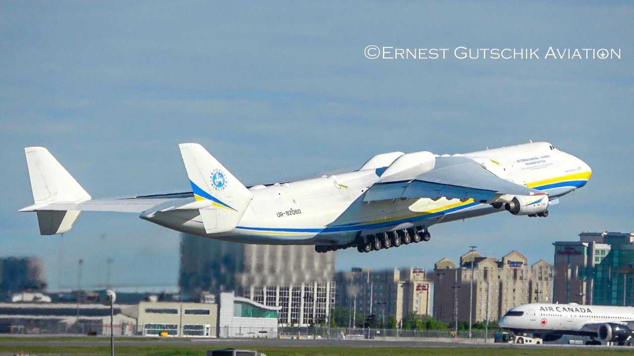 Antonov Airlines Antonov An-225 Mriya Push-back, Taxi + Takeoff RWY 06L | Toronto Pearson Int'l