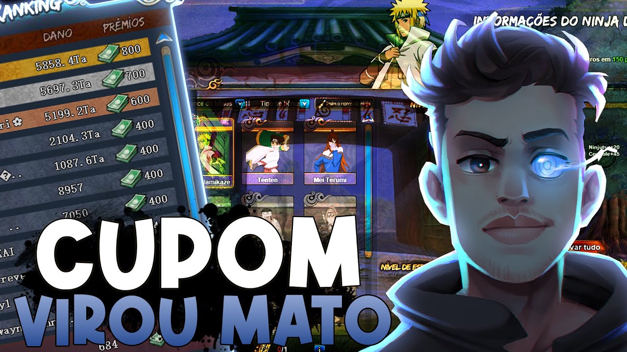 NUNCA FOI TÃO FÁCIL GANHAR CUPONS, BANDEIRA BUG #2 l NARUTO ONLINE