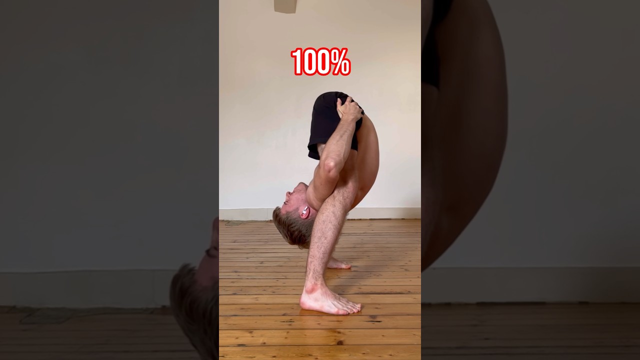 0 to 100% on forward bend 💪 #stretching #flexibility #yoga #mobility #health #gymnastics #stretch