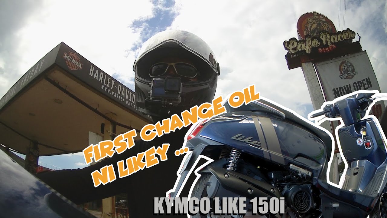 First change oil after 1000+km (Kymco Like 150i)