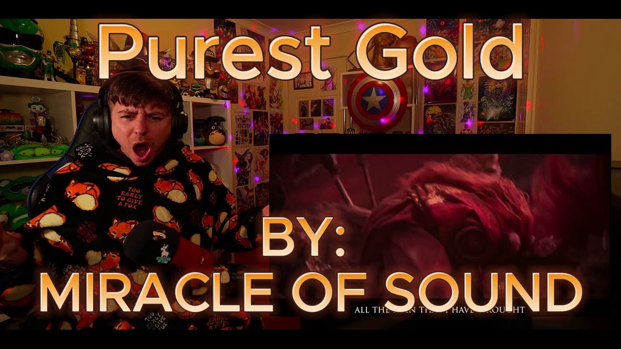 THIS WAS MIND BLOWING!!!!!! Blind reaction to Miracle Of Sound - Purest Gold