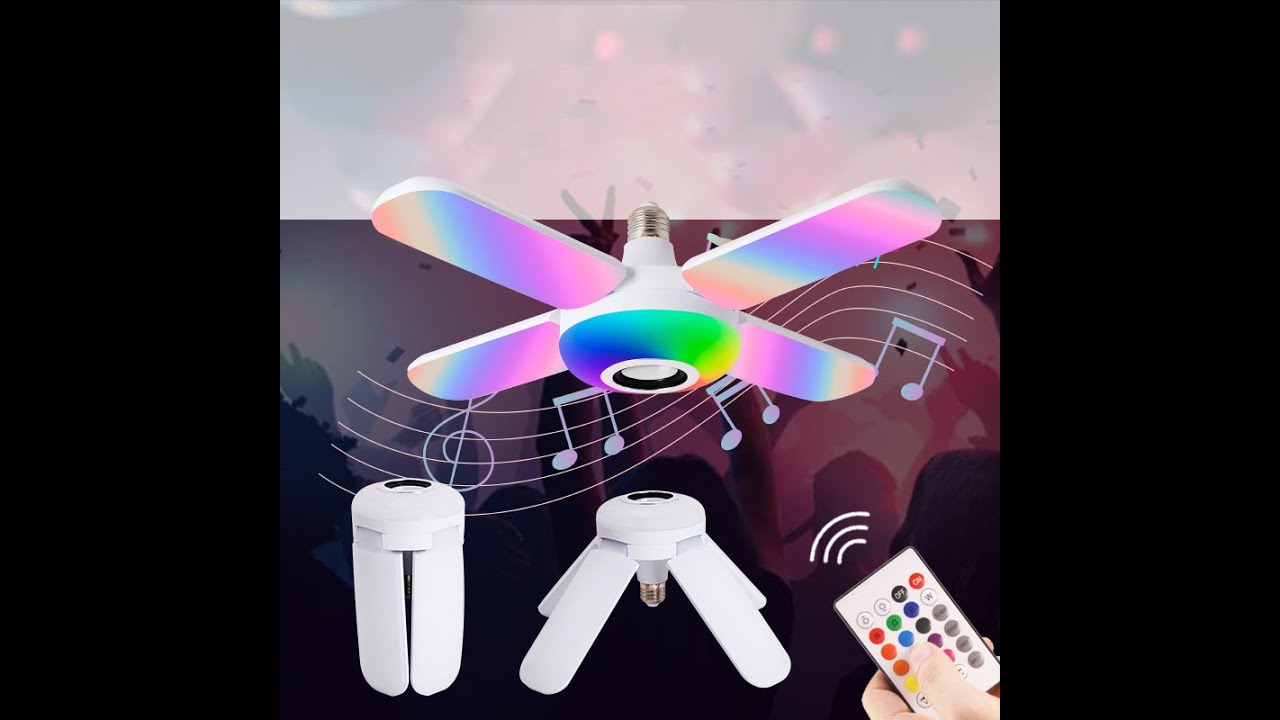 1er unboxing LAMPARA LED AUDIO BLUETOOTH