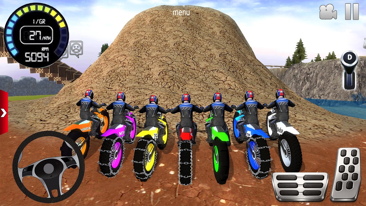 Juego de Motos - Extrema de Motocicletas #2 Offroad Outlaws Android / IOS gameplay FHD