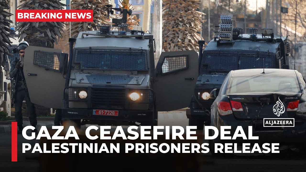 Palestinian prisoners released: Israeli forces open fire to disperse crowds along the route
