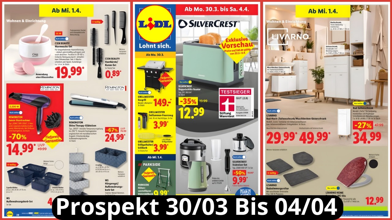 Lidl Deutschland | Neuer Prospekt vom 30/03/26 bis 04/04/26 | Angebote & Aktionen #lidl  #angebote