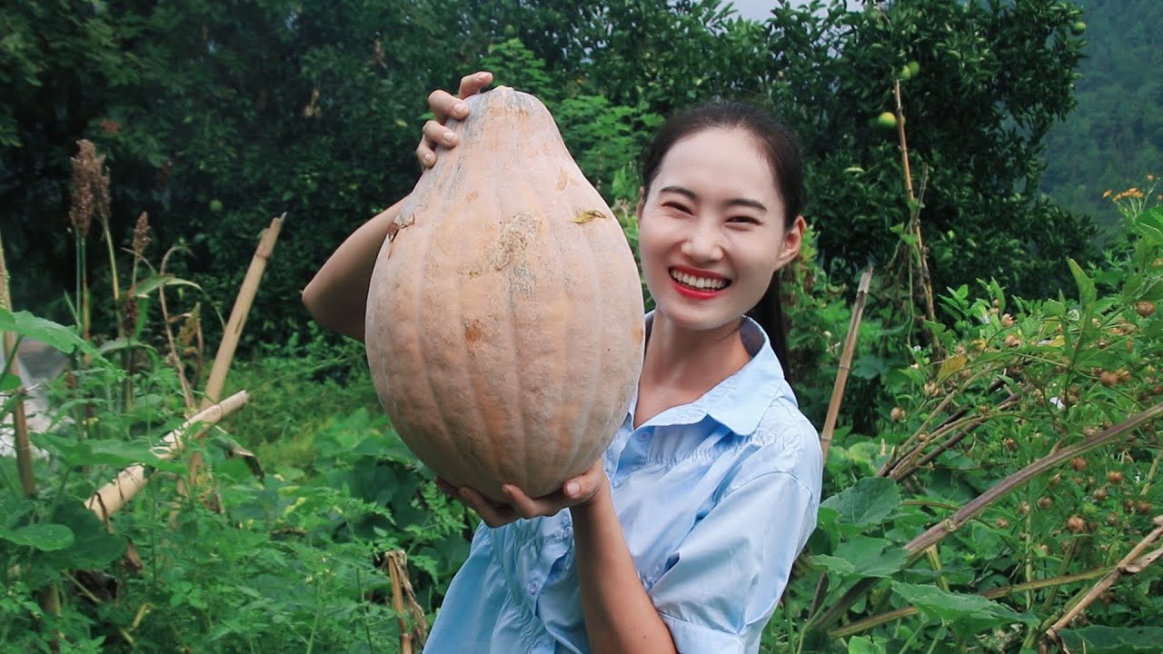 Most Delicious Pumpkin Recipes in Autumn 🎃 | Pumpkin Sesame Ball | Couple's Pastoral Life in Sichuan