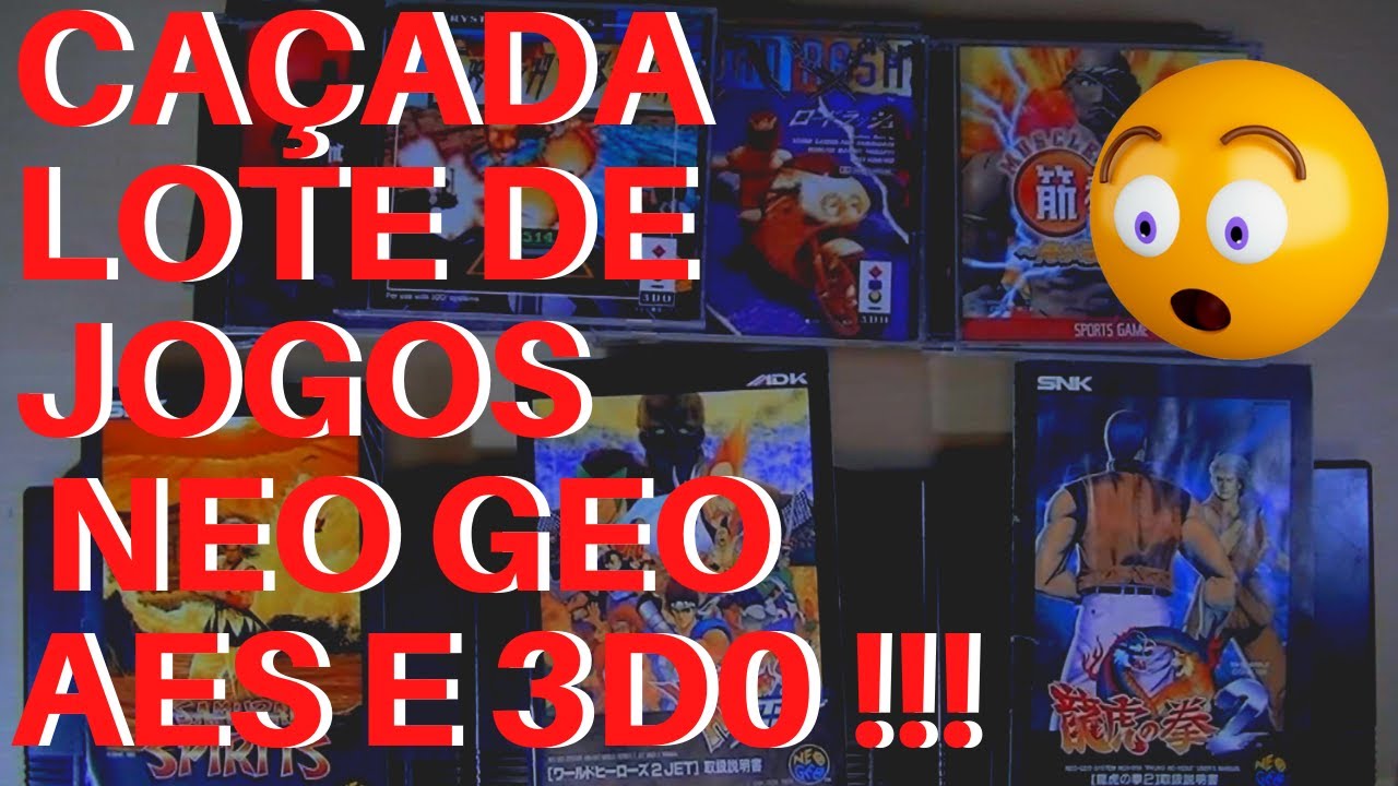 CAÇADA GAMER ONLINE! Lotezim de jogos do NEO GEO AES & 3DO!!!