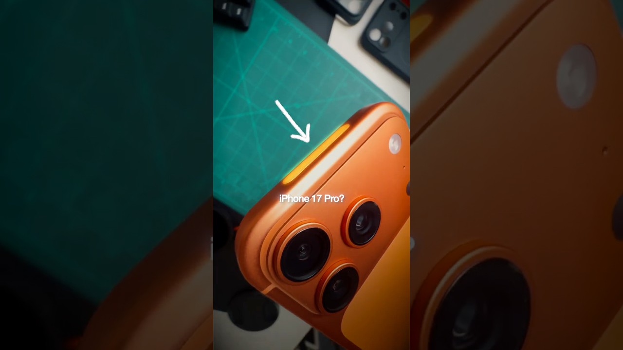 Weird top bar on the iPhone 17 Pro?