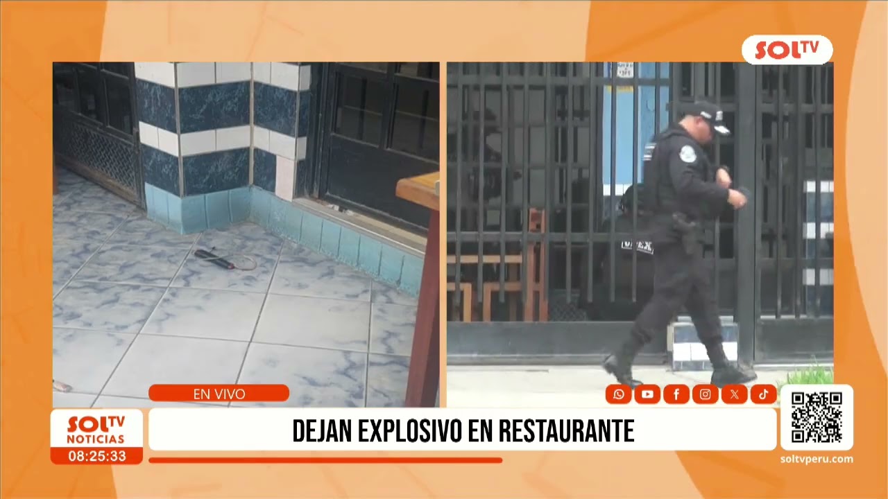 Trujillo: dejan explosivo en restaurante en Urb. Rázuri
