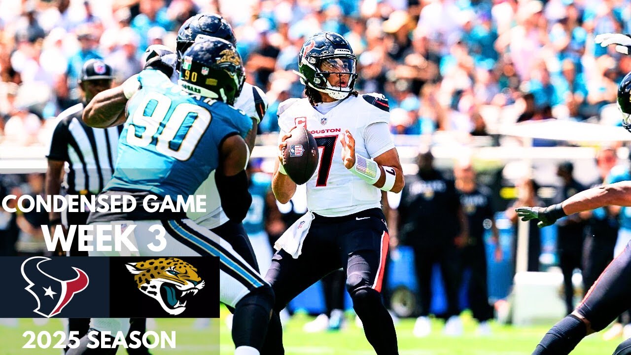 Jaguars vs Texans 2025 Week 3 Condensed Game | NFL Highlights