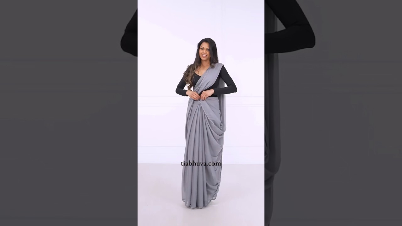 How to Infinity Drape ✨ | Infinity Drape Saree | How to drape a saree perfectly | #shorts