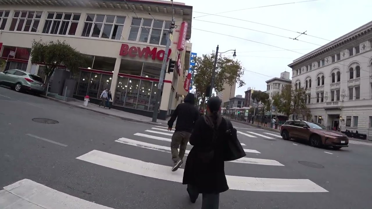 In downtown San Francisco, there are almost no homeless people