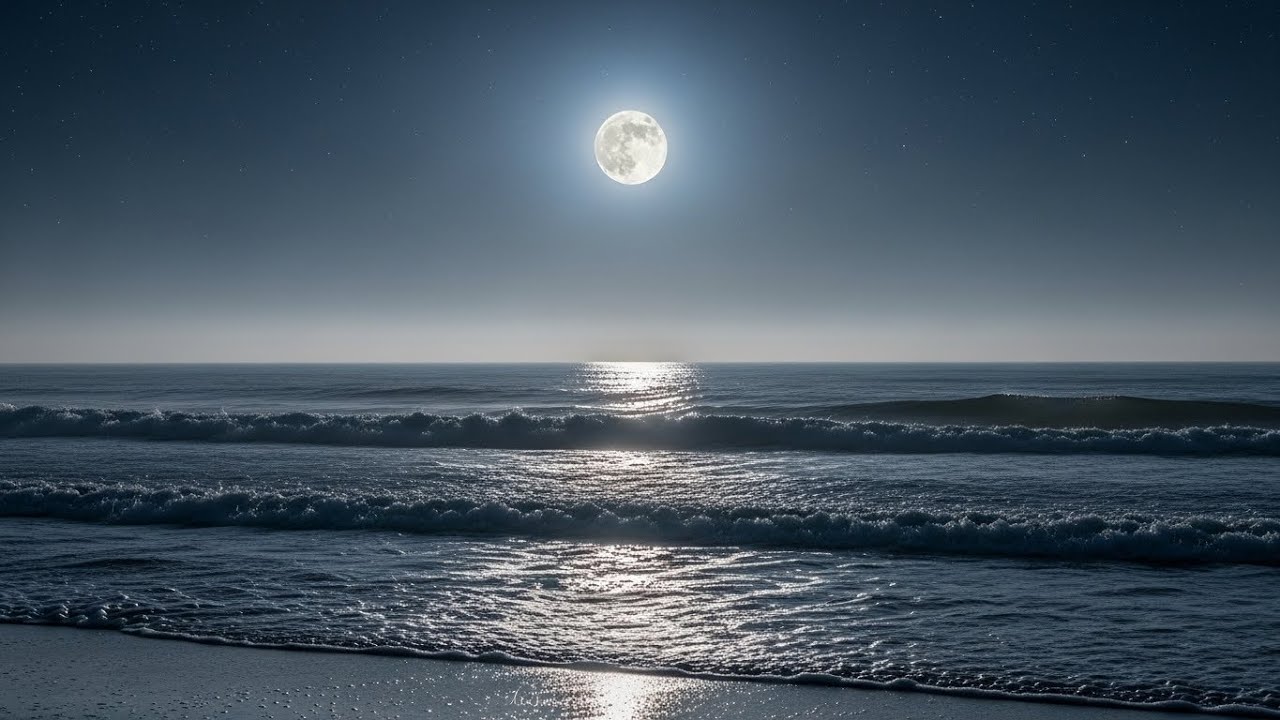 Ocean waves Slowly Sounds for Sleeping | 12 Hours | No Thunder | Dark Screen